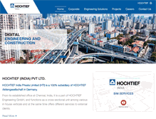 Tablet Screenshot of hochtief-india.com